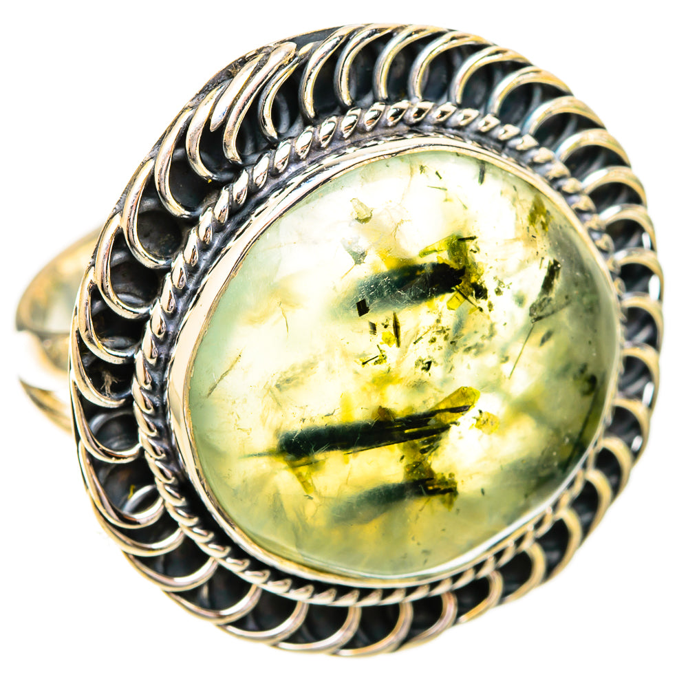 Prehnite Rings handcrafted by Ana Silver Co - RING121300 - Photo 2