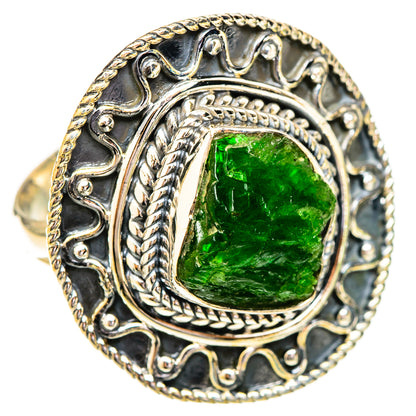 Chrome Diopside Rings handcrafted by Ana Silver Co - RING121301 - Photo 2