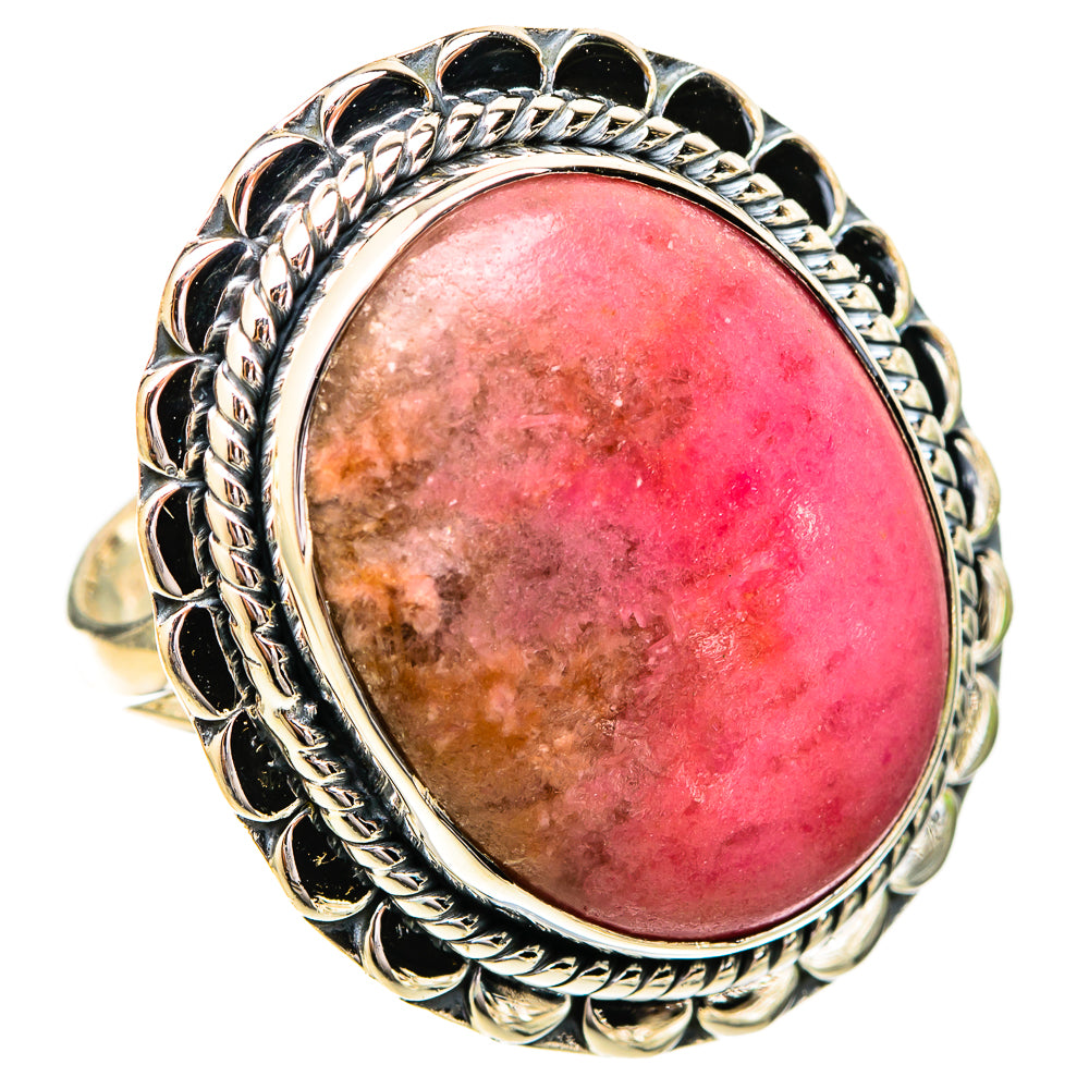 Rhodonite Rings handcrafted by Ana Silver Co - RING121305 - Photo 2