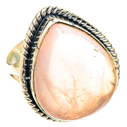 Rose Quartz Rings handcrafted by Ana Silver Co - RING121307 - Photo 2