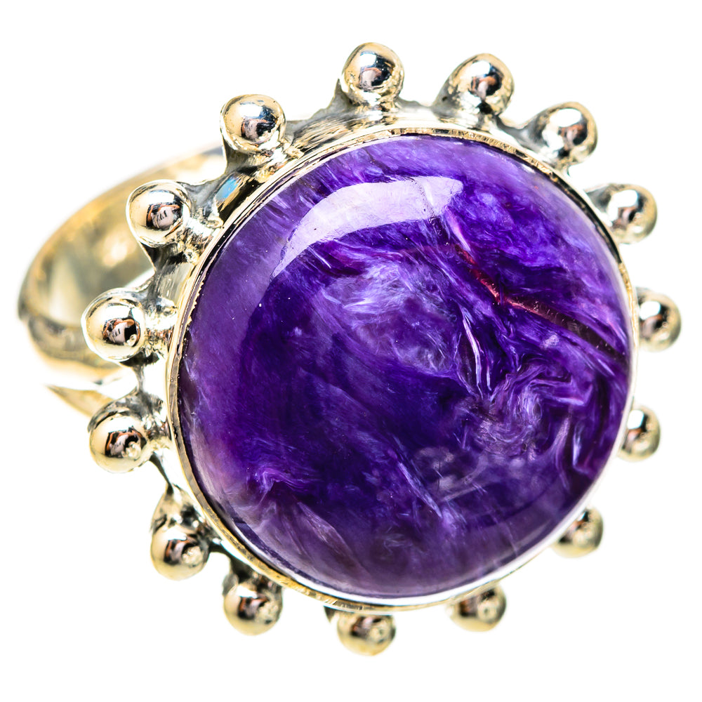Charoite Rings handcrafted by Ana Silver Co - RING121311 - Photo 2