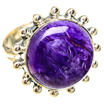 Charoite Rings handcrafted by Ana Silver Co - RING121311 - Photo 2