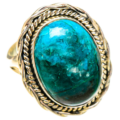 Chrysocolla Rings handcrafted by Ana Silver Co - RING121322 - Photo 2