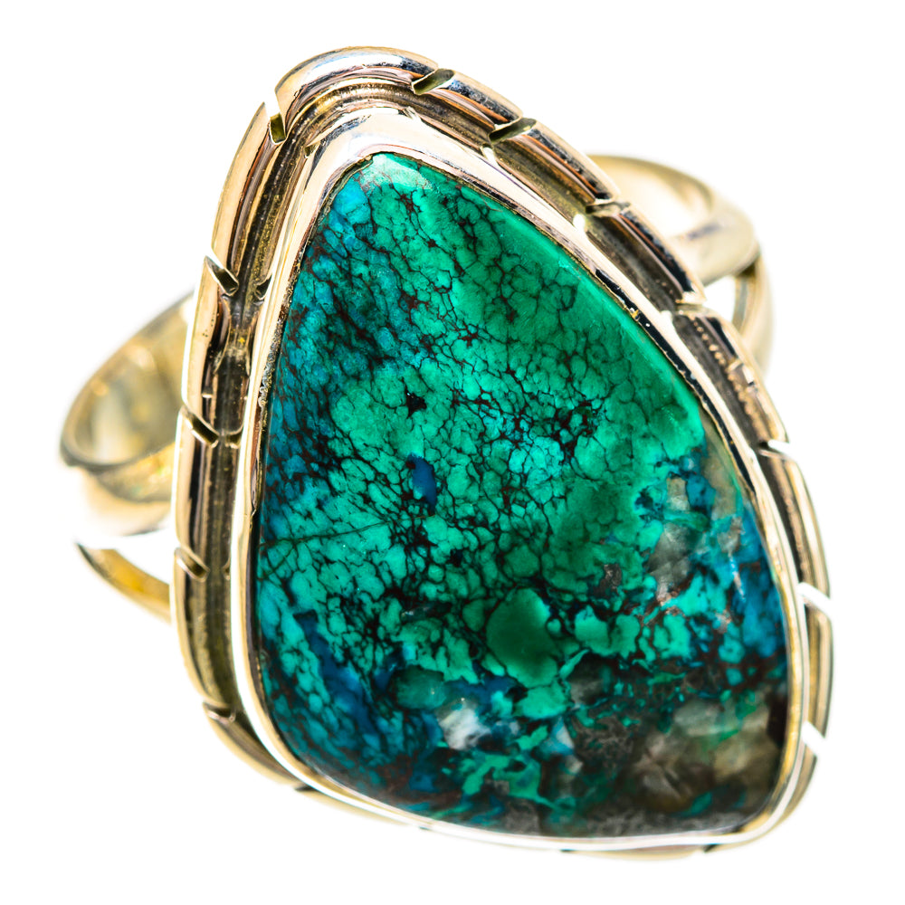 Chrysocolla Rings handcrafted by Ana Silver Co - RING121323 - Photo 2