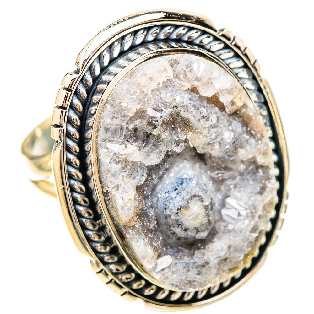 Desert Druzy Rings handcrafted by Ana Silver Co - RING121324 - Photo 2