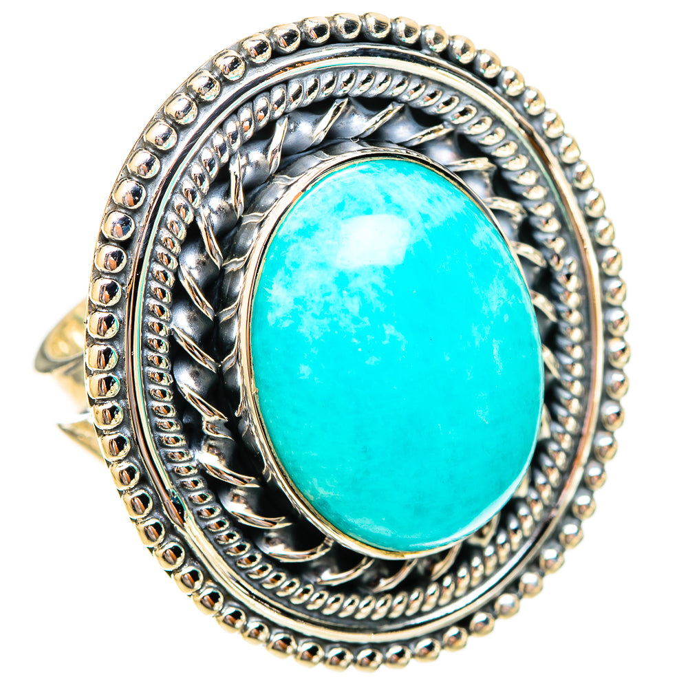 Amazonite Rings handcrafted by Ana Silver Co - RING121328 - Photo 2