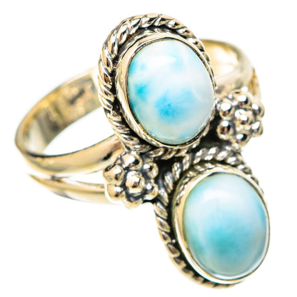 Larimar Rings handcrafted by Ana Silver Co - RING121329 - Photo 2