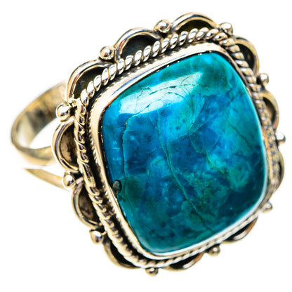 Chrysocolla Rings handcrafted by Ana Silver Co - RING121330 - Photo 2