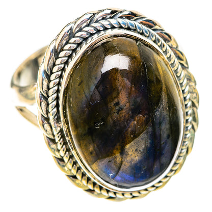 Labradorite Rings handcrafted by Ana Silver Co - RING121332 - Photo 2