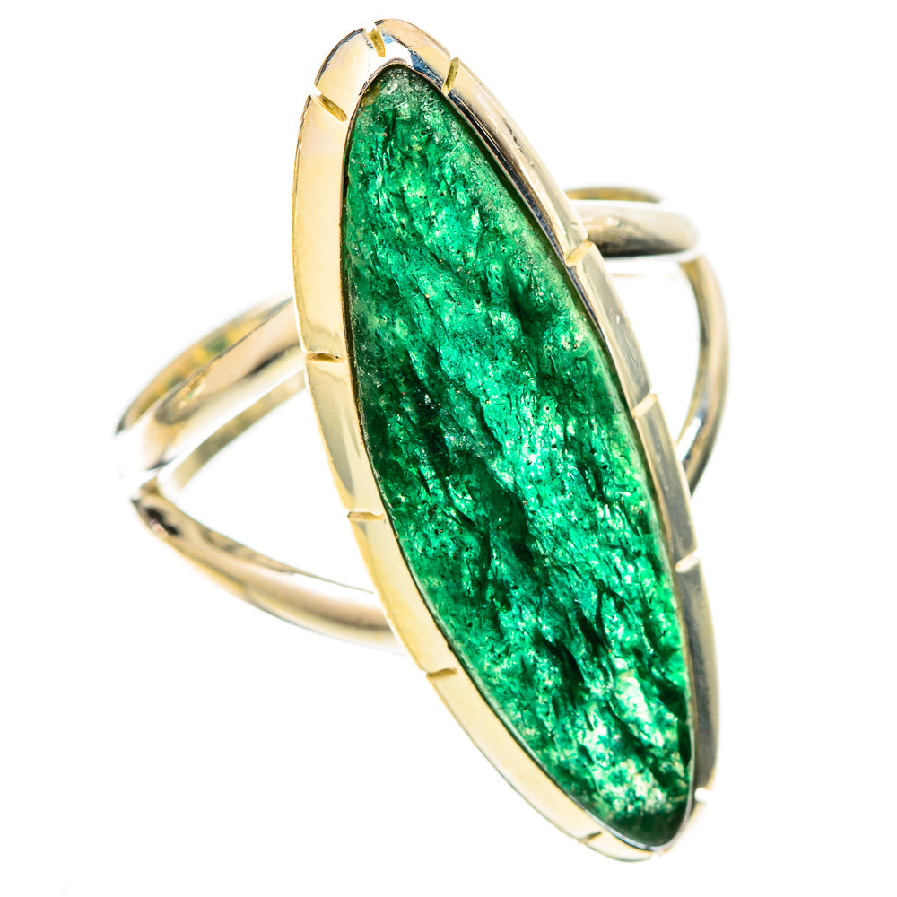 Green Aventurine Rings handcrafted by Ana Silver Co - RING121338 - Photo 2