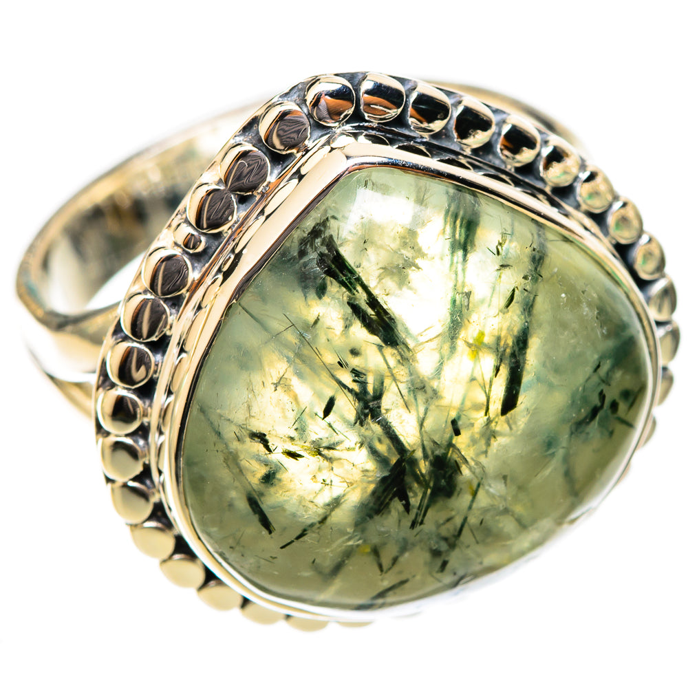 Prehnite Rings handcrafted by Ana Silver Co - RING121339 - Photo 2