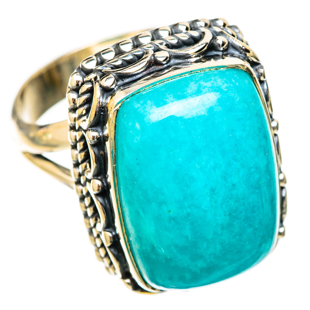 Amazonite Rings handcrafted by Ana Silver Co - RING121340 - Photo 2