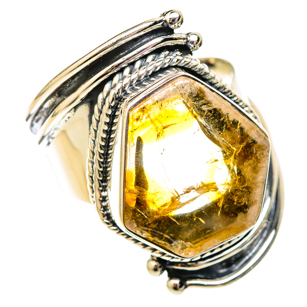Citrine Rings handcrafted by Ana Silver Co - RING121343 - Photo 2