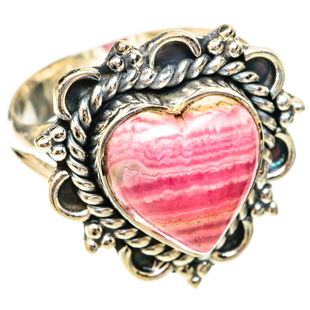 Rhodochrosite Rings handcrafted by Ana Silver Co - RING121345 - Photo 2