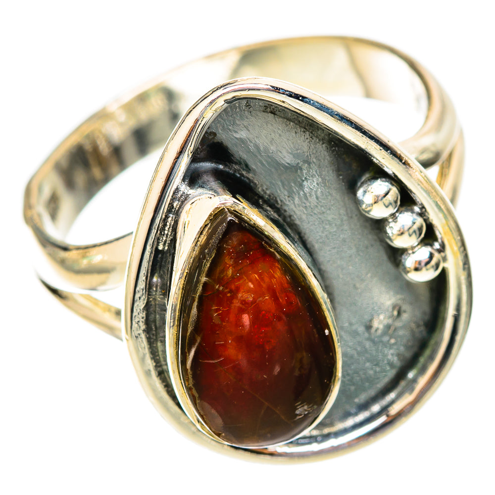 Ammolite Rings handcrafted by Ana Silver Co - RING121347 - Photo 2