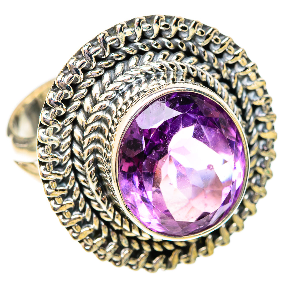 Amethyst Rings handcrafted by Ana Silver Co - RING121349 - Photo 2