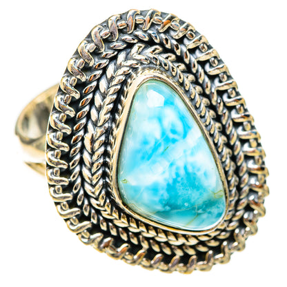 Larimar Rings handcrafted by Ana Silver Co - RING121362 - Photo 2