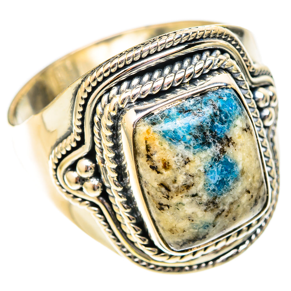 K2 Blue Azurite Rings handcrafted by Ana Silver Co - RING121365 - Photo 2