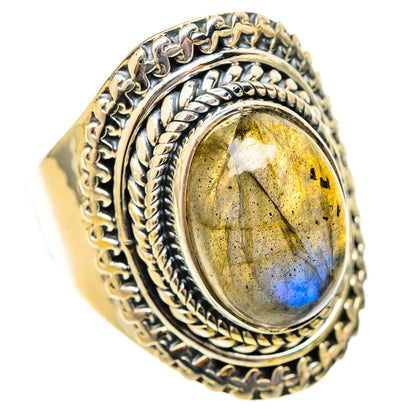 Labradorite Rings handcrafted by Ana Silver Co - RING121367 - Photo 2