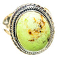 Lemon Chrysoprase Rings handcrafted by Ana Silver Co - RING121369 - Photo 2