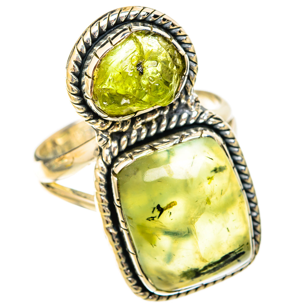 Prehnite Rings handcrafted by Ana Silver Co - RING121372 - Photo 2