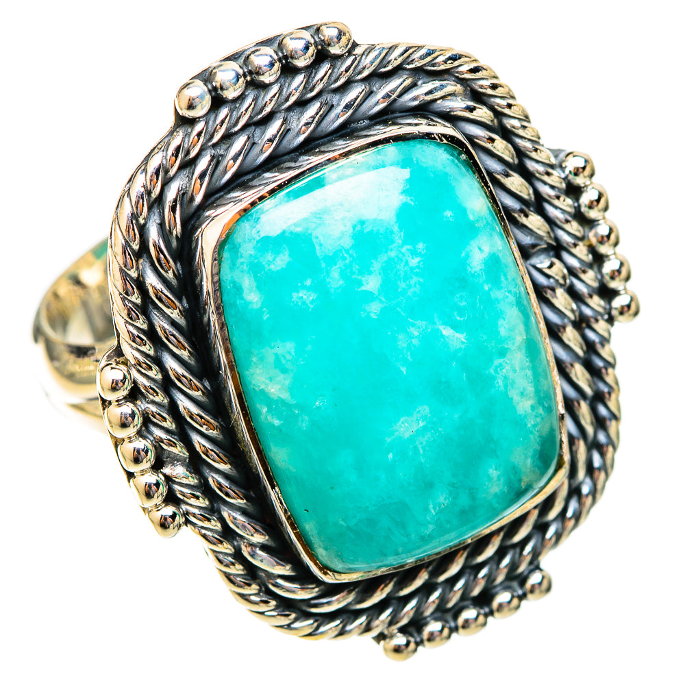 Amazonite Rings handcrafted by Ana Silver Co - RING121373 - Photo 2