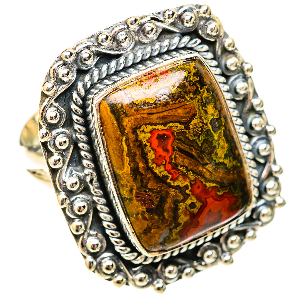 Moroccan Agate Rings handcrafted by Ana Silver Co - RING121375 - Photo 2
