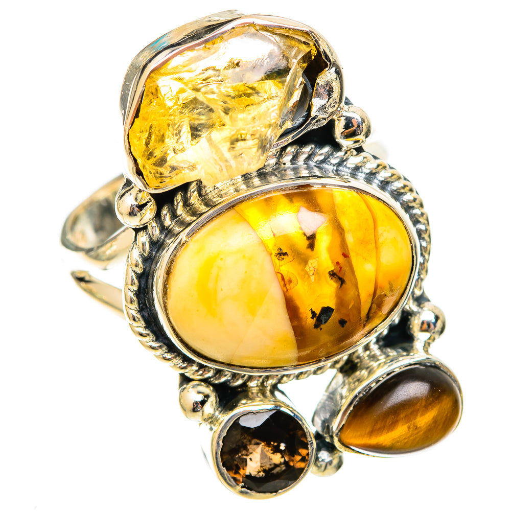 Brecciated Mookaite Rings handcrafted by Ana Silver Co - RING121376 - Photo 2