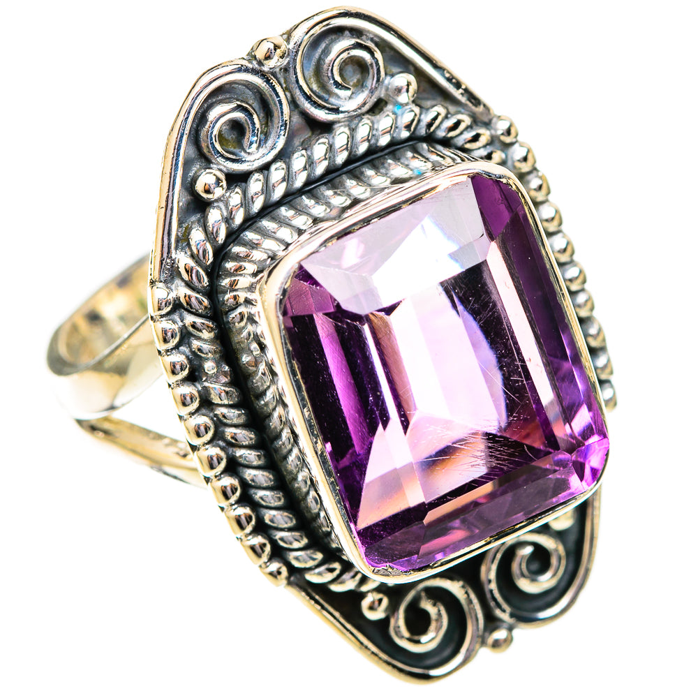Amethyst Rings handcrafted by Ana Silver Co - RING121380 - Photo 2