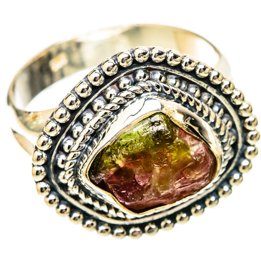 Watermelon Tourmaline Rings handcrafted by Ana Silver Co - RING121392 - Photo 2