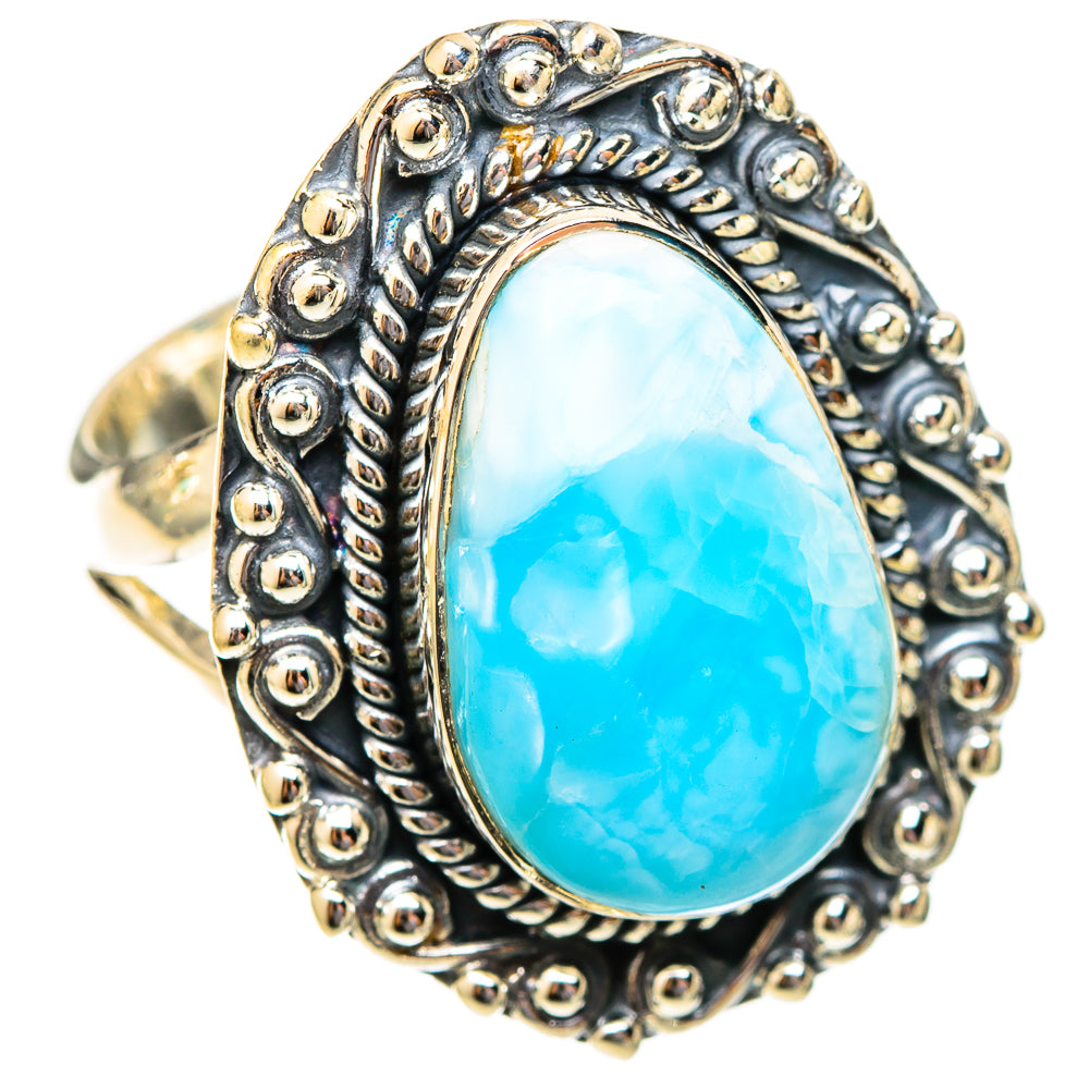 Larimar Rings handcrafted by Ana Silver Co - RING121395 - Photo 2
