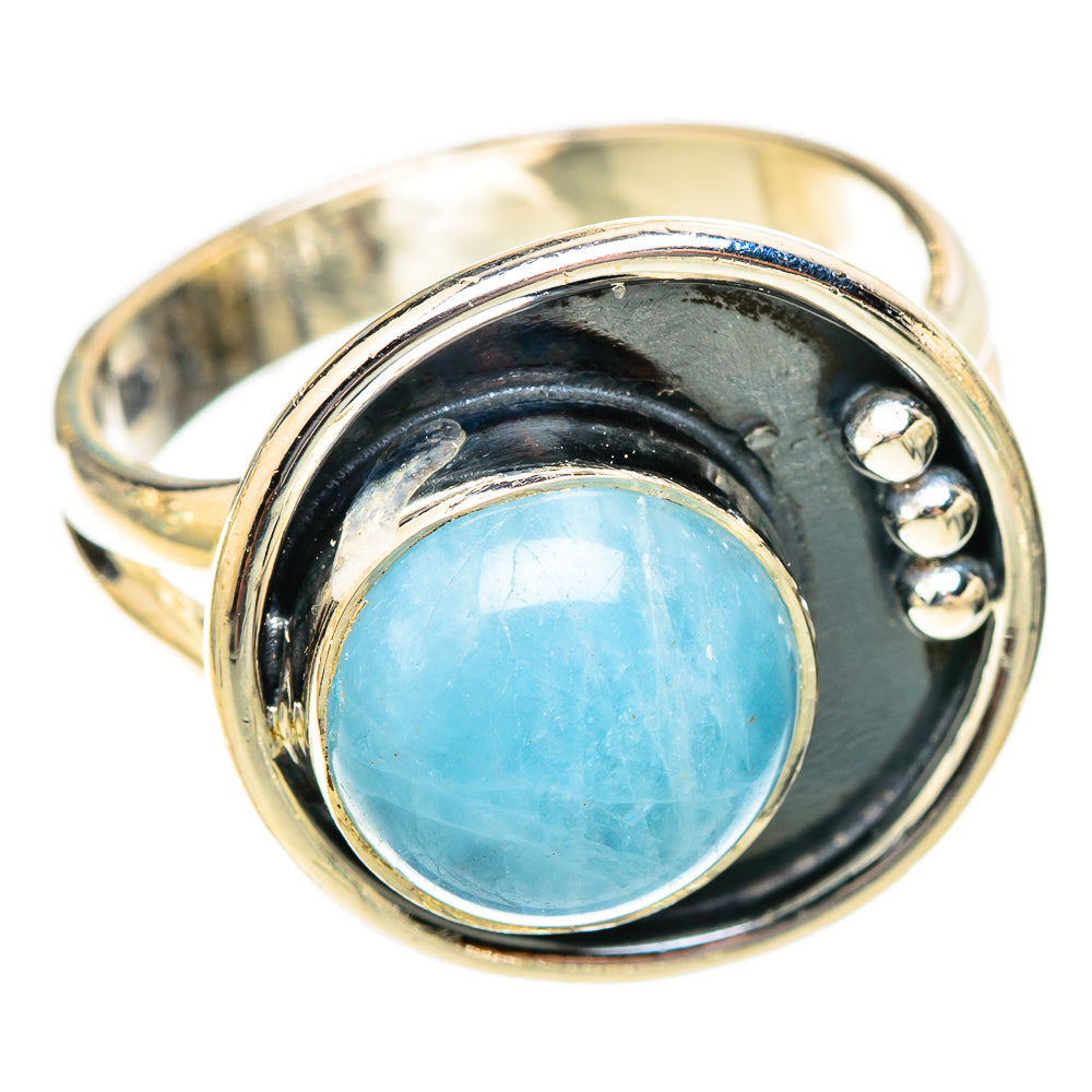 Aquamarine Rings handcrafted by Ana Silver Co - RING121396 - Photo 2