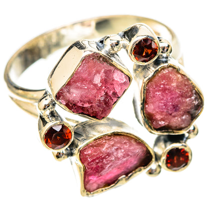 Pink Tourmaline Rings handcrafted by Ana Silver Co - RING121410 - Photo 2