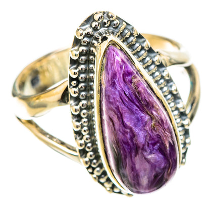 Charoite Rings handcrafted by Ana Silver Co - RING121413 - Photo 2