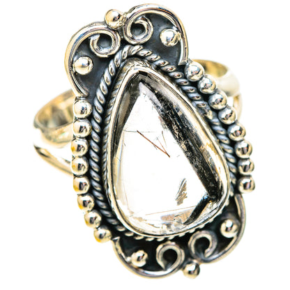 Tourmalinated Quartz Rings handcrafted by Ana Silver Co - RING121415 - Photo 2