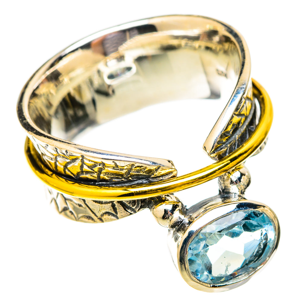 Blue Topaz Rings handcrafted by Ana Silver Co - RING121430 - Photo 2