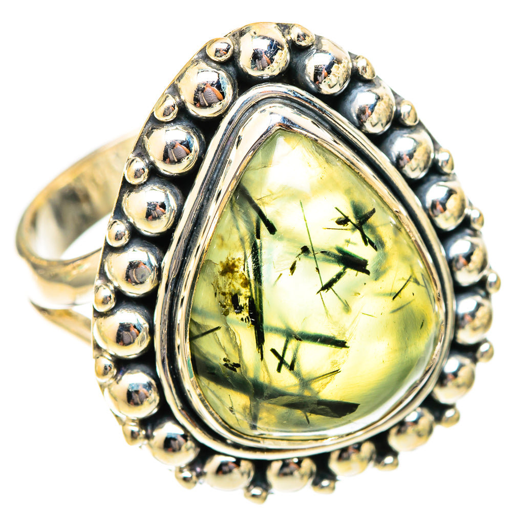 Prehnite Rings handcrafted by Ana Silver Co - RING121432 - Photo 2