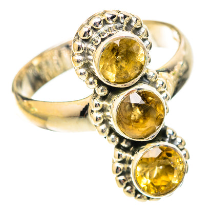 Citrine Rings handcrafted by Ana Silver Co - RING121438 - Photo 2