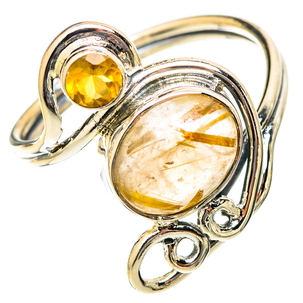 Rutilated Quartz Rings handcrafted by Ana Silver Co - RING121445 - Photo 2