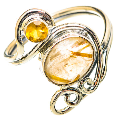 Rutilated Quartz Rings handcrafted by Ana Silver Co - RING121445 - Photo 2