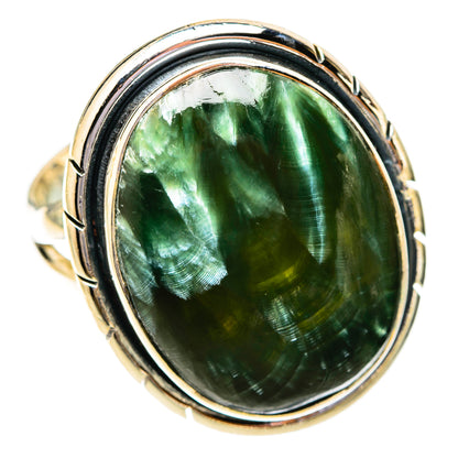 Seraphinite Rings handcrafted by Ana Silver Co - RING121463 - Photo 2