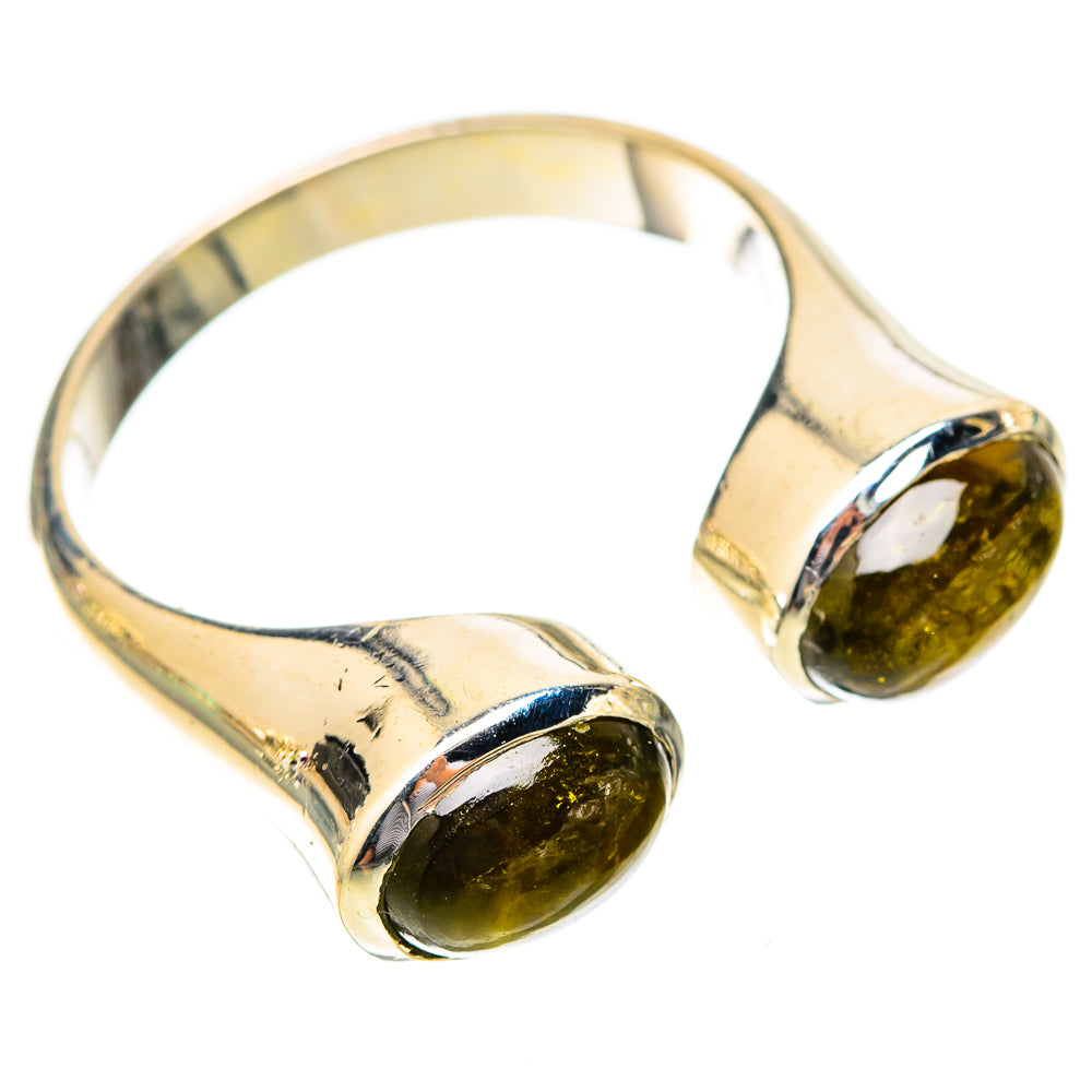 Green Tourmaline Rings handcrafted by Ana Silver Co - RING121468 - Photo 2