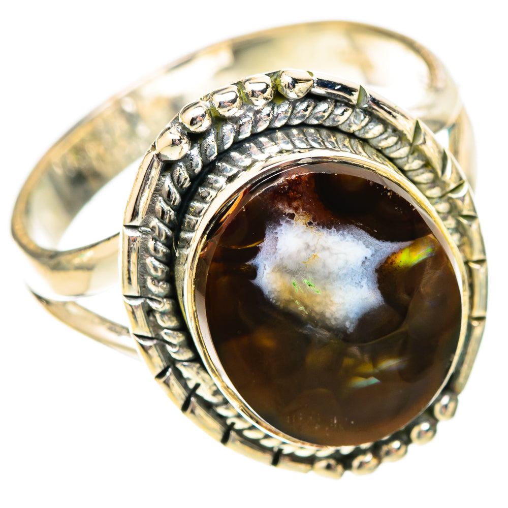 Mexican Fire Agate Rings handcrafted by Ana Silver Co - RING121470 - Photo 2