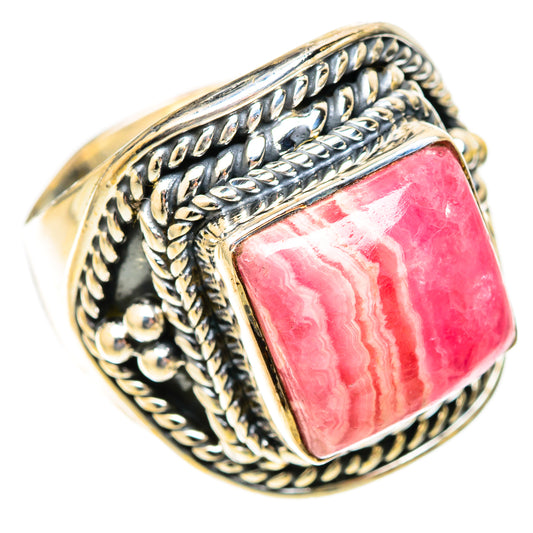 Rhodochrosite Rings handcrafted by Ana Silver Co - RING121472 - Photo 2