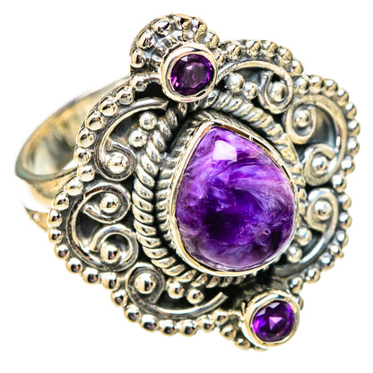 Charoite Rings handcrafted by Ana Silver Co - RING121477 - Photo 2