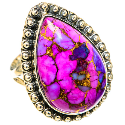 Purple Copper Composite Turquoise Rings handcrafted by Ana Silver Co - RING121482 - Photo 2