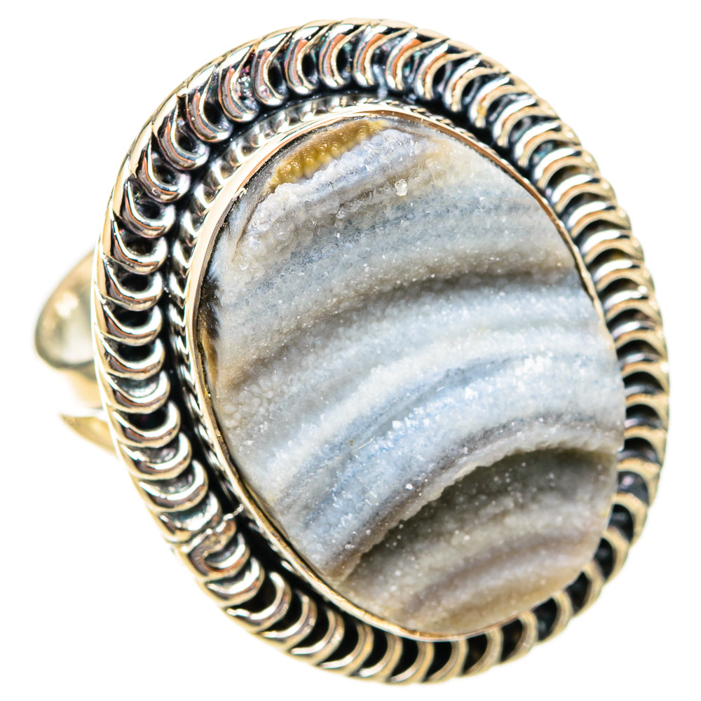 Desert Druzy Rings handcrafted by Ana Silver Co - RING121499 - Photo 2
