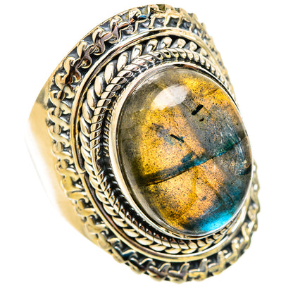 Labradorite Rings handcrafted by Ana Silver Co - RING121508 - Photo 2