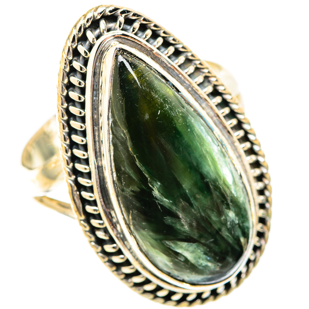 Seraphinite Rings handcrafted by Ana Silver Co - RING121515 - Photo 2
