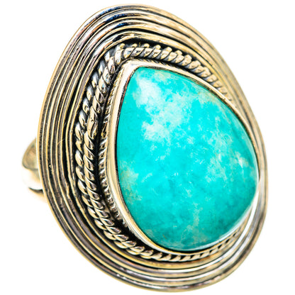 Amazonite Rings handcrafted by Ana Silver Co - RING121519 - Photo 2